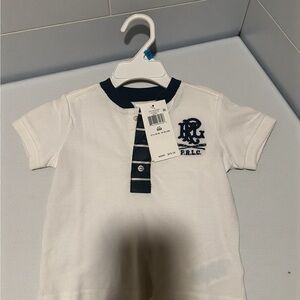 Polo by Ralph Lauren Kids White and Navy Polo